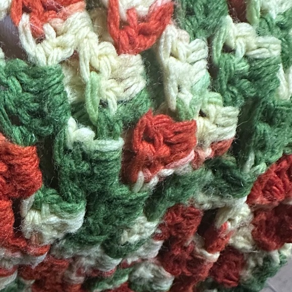 Handcrafted Multicolor Crochet Throw Blanket - Picture 2 of 4